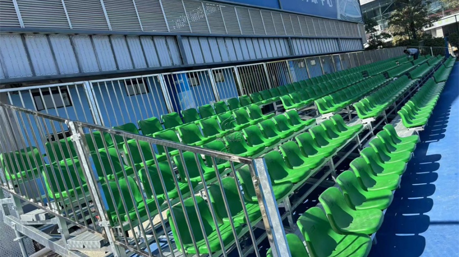 全运会南沙体育馆网球场室外拼装看台