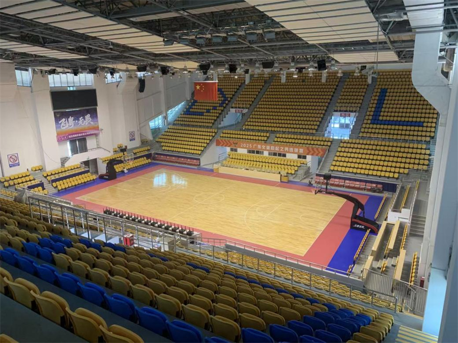 大朗体育馆升级版亮相，看台藏着一个“大彩蛋”